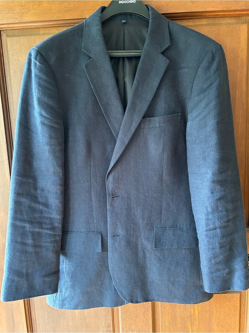 J. Crew Men's Navy Linen Blend Blazer